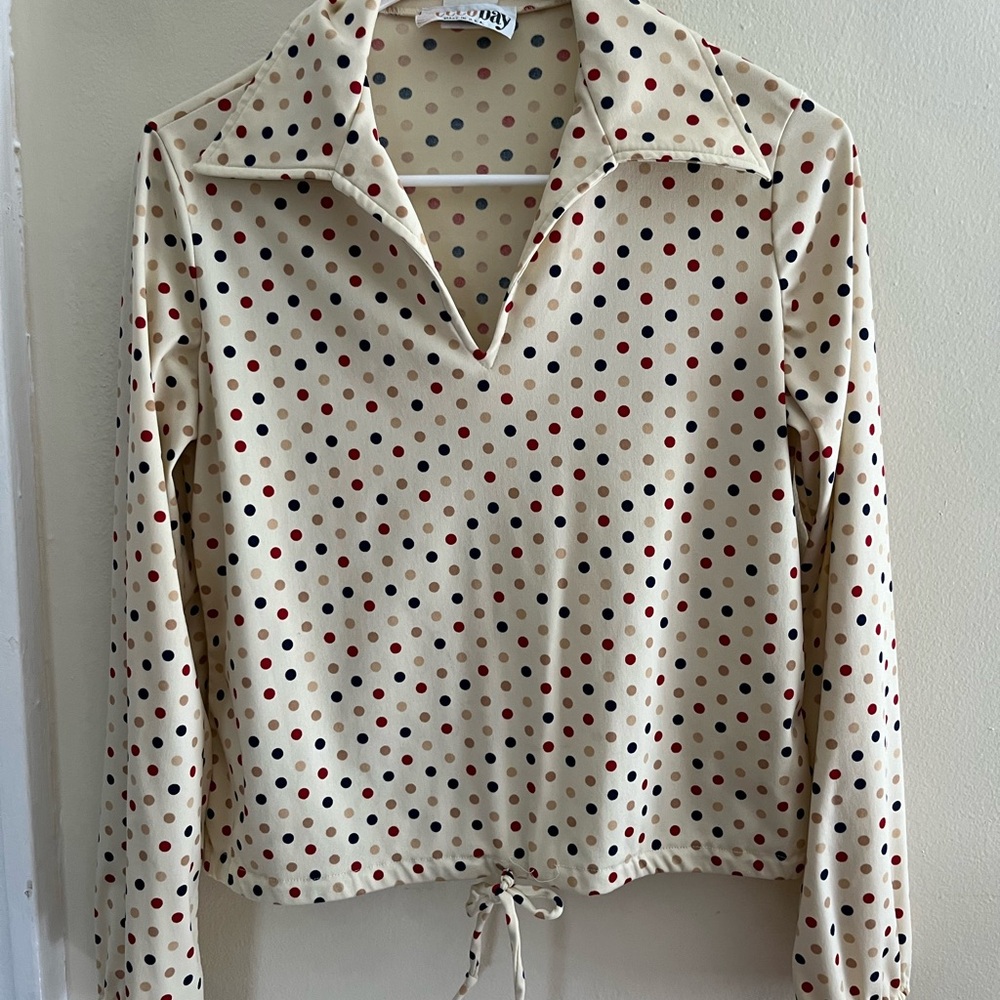 Vintage 70s/80s polka dot Top